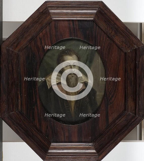 Portrait of Dominicus Baudius, Professor of rhetoric, history and law at...Leiden, 1700-1732.  Creator: Arnoud van Halen.