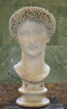Portrait of Domitia Longina, wife of the Roman Emperor Domitian, late 1st century