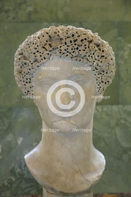 Portrait of Domitia Longina, wife of the Roman Emperor Domitian, late 1st century. Artist: Unknown