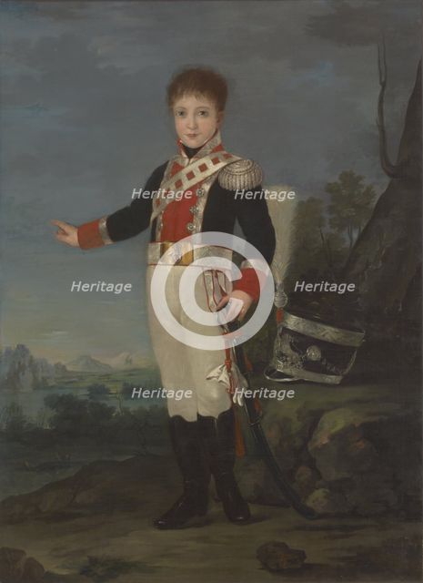 Portrait of Don Sebastien Gabriel de Borbón y Braganza (1811-1857), c1820. Creator: Goya, Francisco, de (1746-1828).