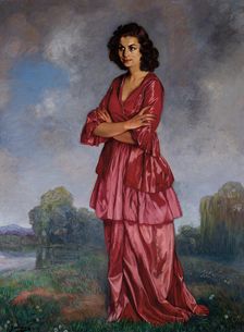 Portrait of Doña Carmen Arconada, c1942. Creator: Zuloaga y Zabaleto, Ignacio (1870-1945)