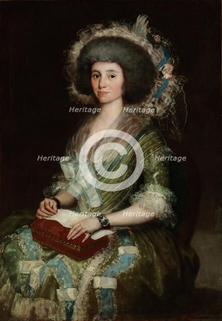Portrait of Doña Manuela Camas, the wife of Ceán Bermúdez. Artist: Goya, Francisco, de (1746-1828)