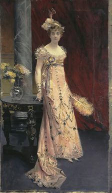 Portrait of Dora of Leuchtenberg, 1896. Creator: Francois Flameng