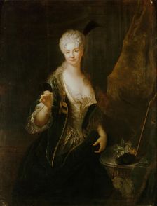 Portrait of Dorothea Luise os Wittenhorst-Sonsfeld (1681-1746). Creator: Pesne, Antoine (1683-1757)