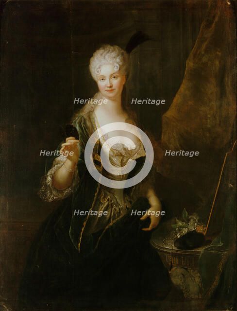 Portrait of Dorothea Luise os Wittenhorst-Sonsfeld (1681-1746). Creator: Pesne, Antoine (1683-1757).