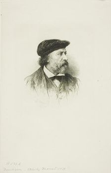 Portrait of Daubigny, 1879. Creator: Léopold Massard
