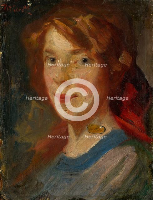 Portrait of Daughter Irma, 1900-1910. Creator: Ludovit Pitthordt.