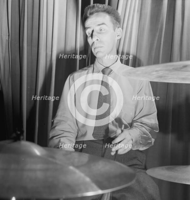 Portrait of Dave Tough, Eddie Condon's, New York, N.Y., ca. Sept. 1946. Creator: William Paul Gottlieb.