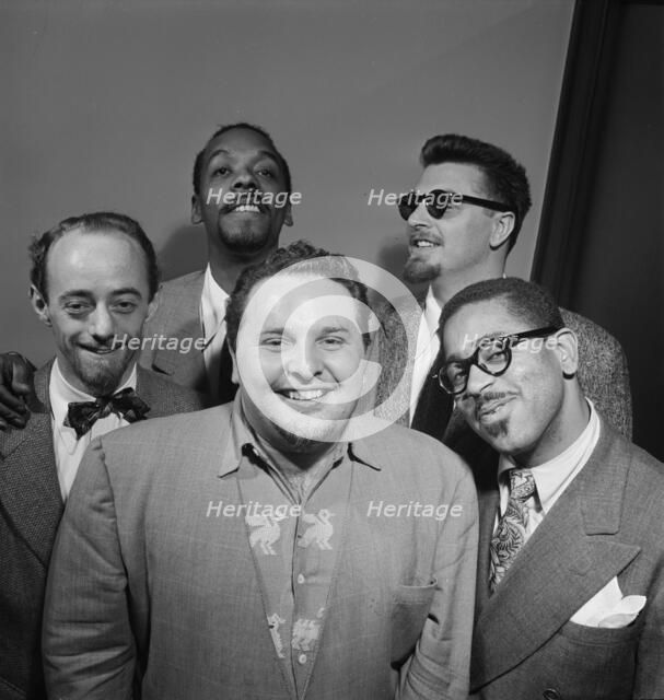 Portrait of Dave Lambert, John Simmons, Chubby Jackson, George Handy...New York, 1947. Creator: William Paul Gottlieb.