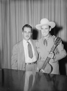 Portrait of Dave Miller and Ernest Tubb, Carnegie Hall, New York, N.Y., Sept. 18-19, 1947. Creator: William Paul Gottlieb