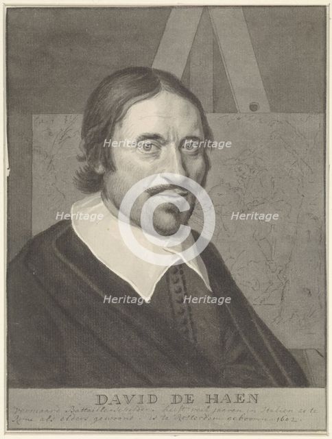 Portrait of David de Haen, 1758. Creator: Cornelis van Noorde.