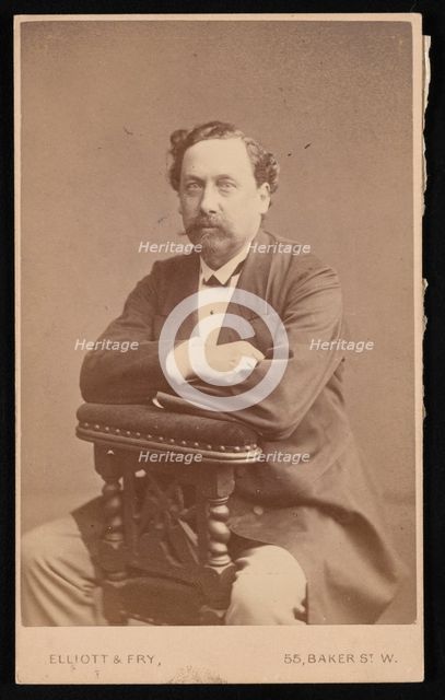 Portrait of David Forbes (1828-1876), 1874. Creator: Elliott & Fry.