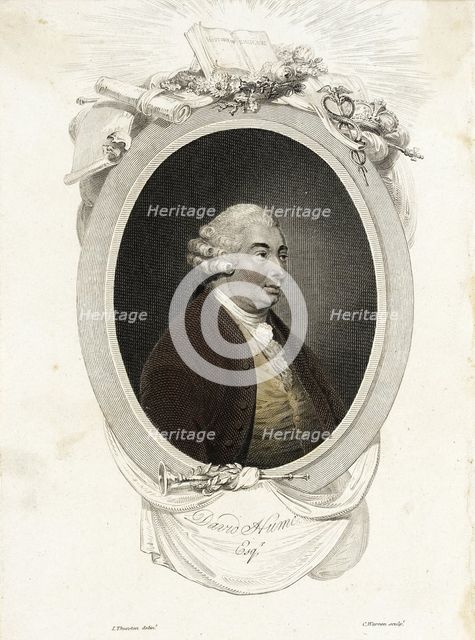 Portrait of David Hume (1711-1776), 1804. Artist: Warren, Charles Turner (1762-1823)