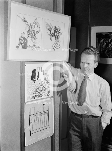 Portrait of David Stone Martin, New York, N.Y.(?), ca. Apr. 1947. Creator: William Paul Gottlieb.
