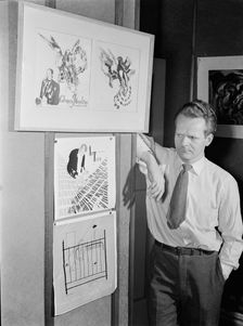 Portrait of David Stone Martin, New York, N.Y.(?), ca. Apr. 1947. Creator: William Paul Gottlieb
