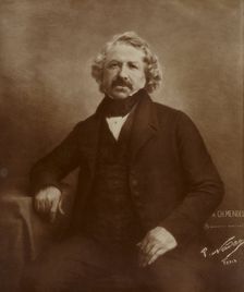 Portrait of Daguerre, negative 1844; print about 1875-1890. Creator: Nadar