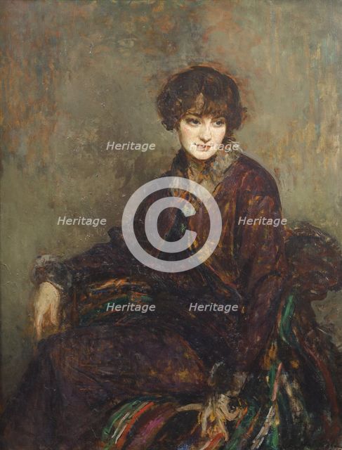Portrait of Daisy Fellowes, née Marguerite Decazes de Glücksbierg (1890-1962). Artist: Blanche, Jaques-Èmile (1861-1942)