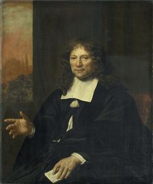 Portrait of Daniel Niellius. Elder of the Remonstrant Church and Sampling Official of Alkmaar, 1671. Creator: Adriaen Backer