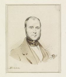 Portrait of Daniel Adolphe Robert Jones, 1841. Creator: Eugene Francois de Block