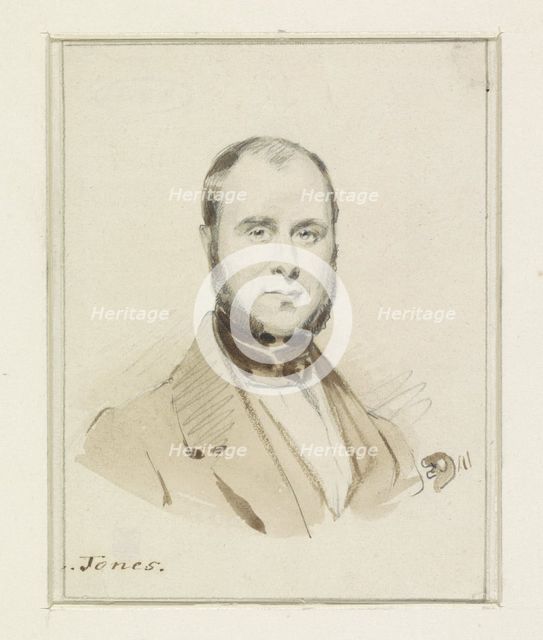 Portrait of Daniel Adolphe Robert Jones, 1841. Creator: Eugene Francois de Block.