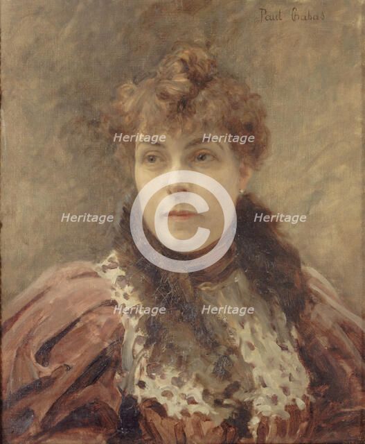 Portrait of Daniel Lesueur (1860-1921), c. 1895. Creator: Chabas, Paul Émile (1869-1937).