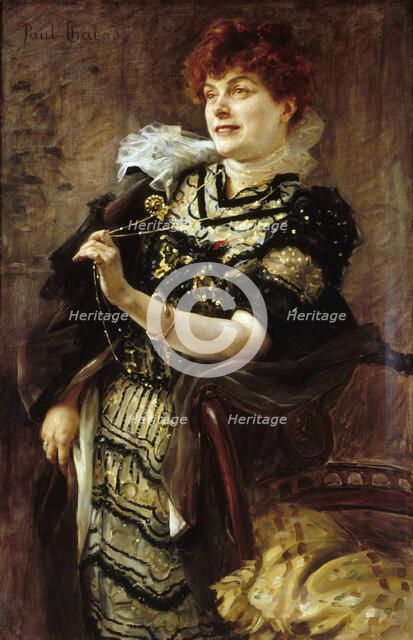 Portrait of Daniel Lesueur (1860-1921), ca 1896. Creator: Chabas, Paul Émile (1869-1937).