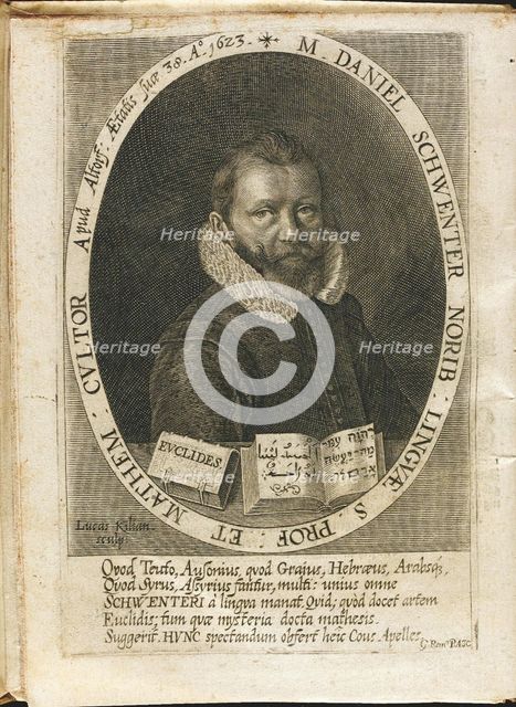 Portrait of Daniel Schwenter (1585-1636). Artist: Kilian, Lucas (1579-1637)