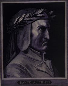 Portrait of Dante Alighieri, 1861. Creator: Gustave Doré