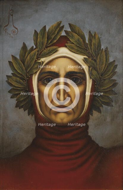 Portrait of Dante Alighieri (1265-1321), 1936. Creator: Nikolay Kalmakov.