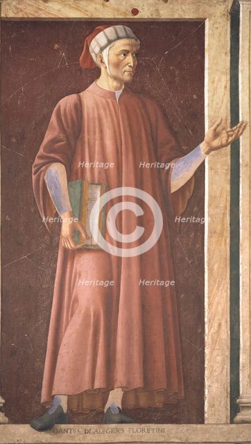 Portrait of Dante Alighieri (1265-1321).