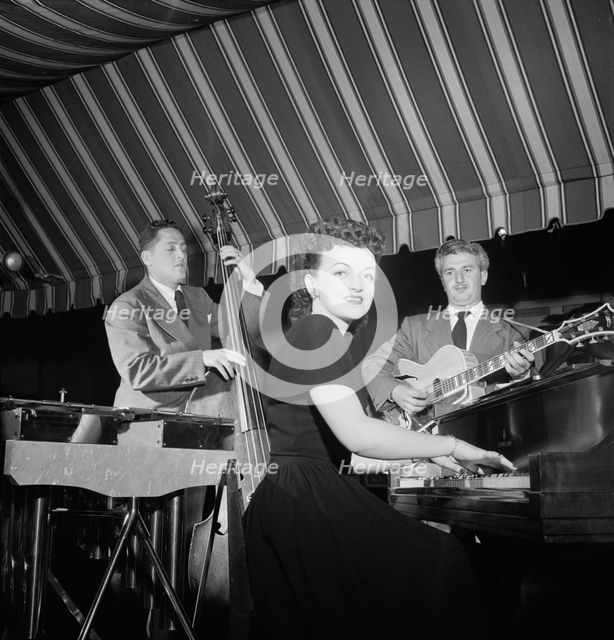 Portrait of Dardanelle and Joe Sinacore, Hickory House, New York, N.Y., ca. July 1947. Creator: William Paul Gottlieb.