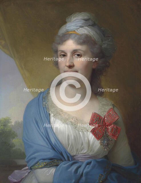 Portrait of Daria Alexandrovna Valueva, née Kosheleva (1757-1836), 1798.