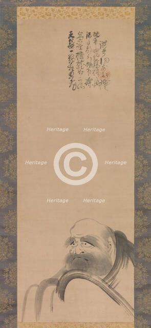 Portrait of Daruma, early 17th century. Creator: Fugai Ekun.