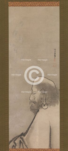 Portrait of Daruma, early 17th century. Creator: Unkoku Togan.