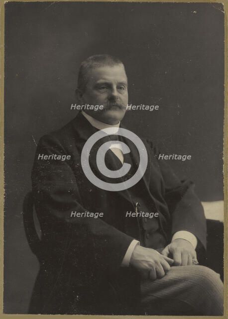 Portrait of Detlev von Liliencron (1844-1909), 1904. Creator: Photo studio Th. Creutz, Hamburg  .