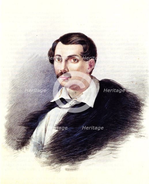Portrait of Decembrist Alexander Alexandrovich Bestuzhev (1797-1837), 1839. Artist: Bestuzhev, Nikolai Alexandrovich (1791-1855)