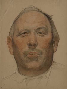 Portrait of Demyan Bedny (1883-1945), 1920s. Artist: Andreev, Nikolai Andreevich (1873-1932)