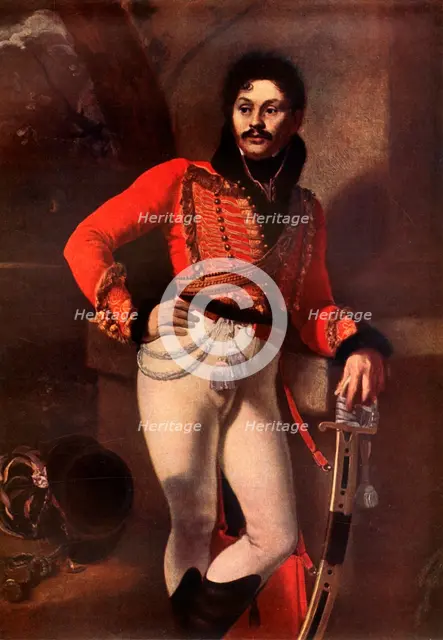 'Portrait of Denis Davydov', c1811, (1939). Creator: Orest Kiprensky.