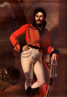 Portrait of Denis Davydov c1811, (1939). Creator: Orest Kiprensky