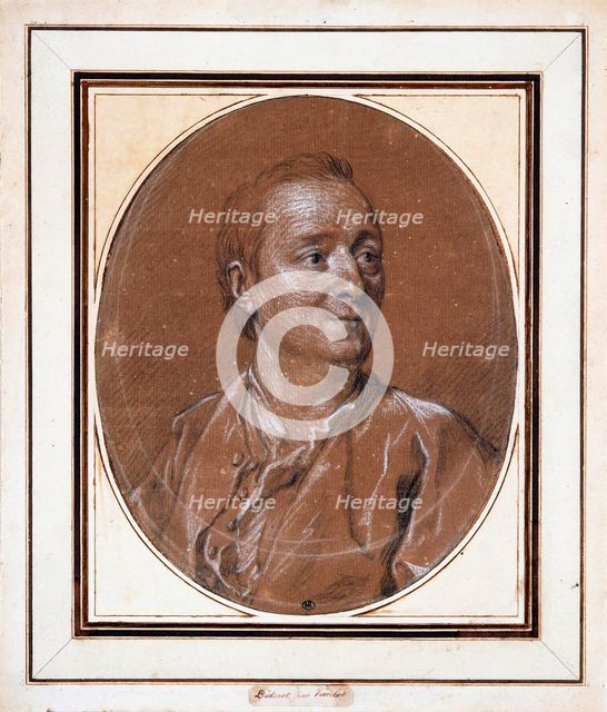 Portrait of Denis Diderot (1713-1784), 1767. Creator: Van Loo, Louis Michel (1707-1771).