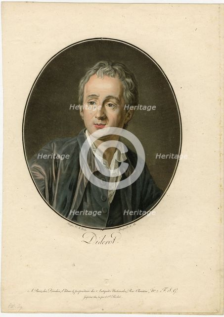 Portrait of Denis Diderot (1713-1784), 1793.
