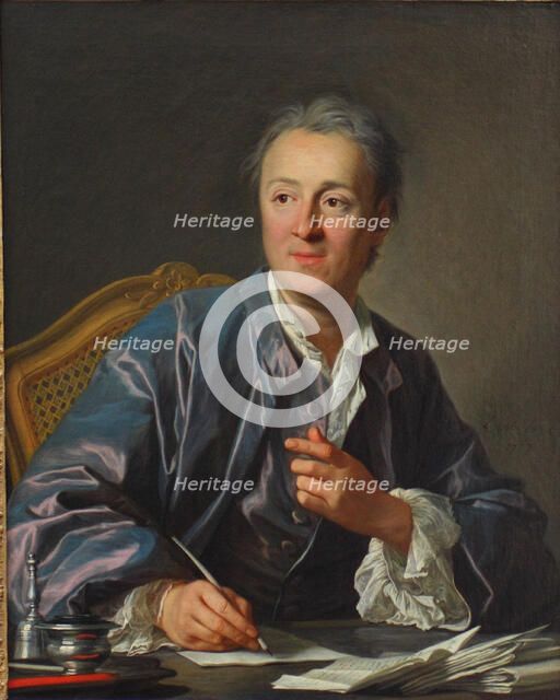 Portrait of Denis Diderot (1713–1784), 1767. Artist: Van Loo, Louis Michel (1707-1771)