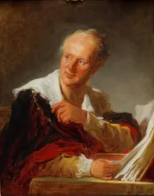 Portrait of Denis Diderot (1713–1784), ca 1769. Artist: Fragonard, Jean Honoré (1732-1806)