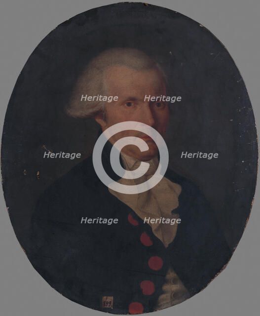 Portrait of Denis Le Roy, veterinarian in the household of King Louis XVI, c1780. Creator: Denis-Sebastien Leroy.