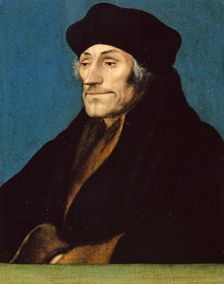 Portrait of Desiderius Erasmus, after Hans Holbein the Younger, 1530. Creator: Workshop of Hans Holbein the Younger