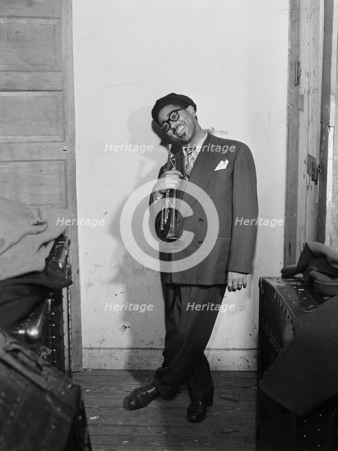 Portrait of Dizzy Gillespie, New York, N.Y., ca. May 1947. Creator: William Paul Gottlieb.