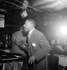 Portrait of Dizzy Gillespie, Downbeat, New York, N.Y., ca. Aug. 1947. Creator: William Paul Gottlieb