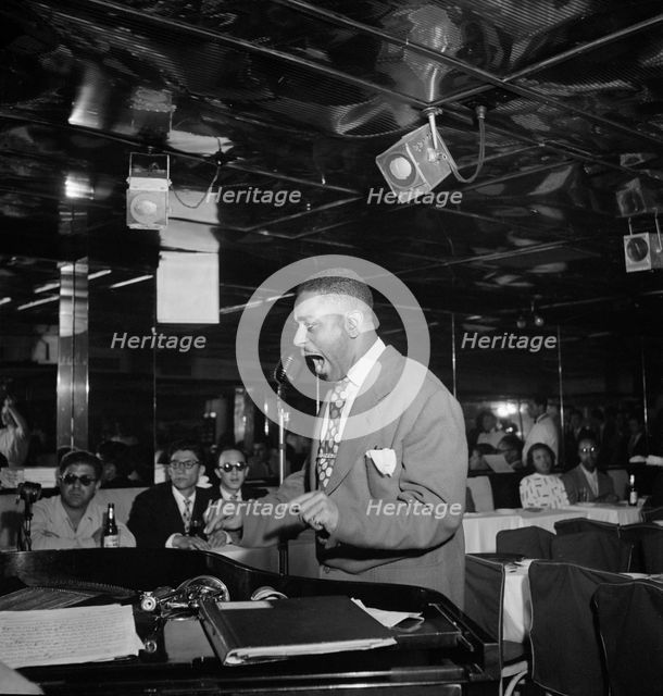 Portrait of Dizzy Gillespie, Downbeat, New York, N.Y., ca. Aug. 1947. Creator: William Paul Gottlieb.