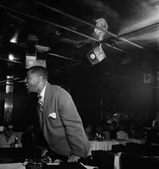 Portrait of Dizzy Gillespie, Downbeat, New York, N.Y., ca. Aug. 1947. Creator: William Paul Gottlieb