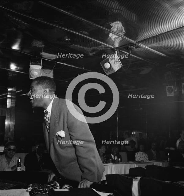Portrait of Dizzy Gillespie, Downbeat, New York, N.Y., ca. Aug. 1947. Creator: William Paul Gottlieb.